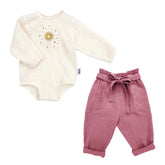 Set fetițe cu body Ad Astra, muselină